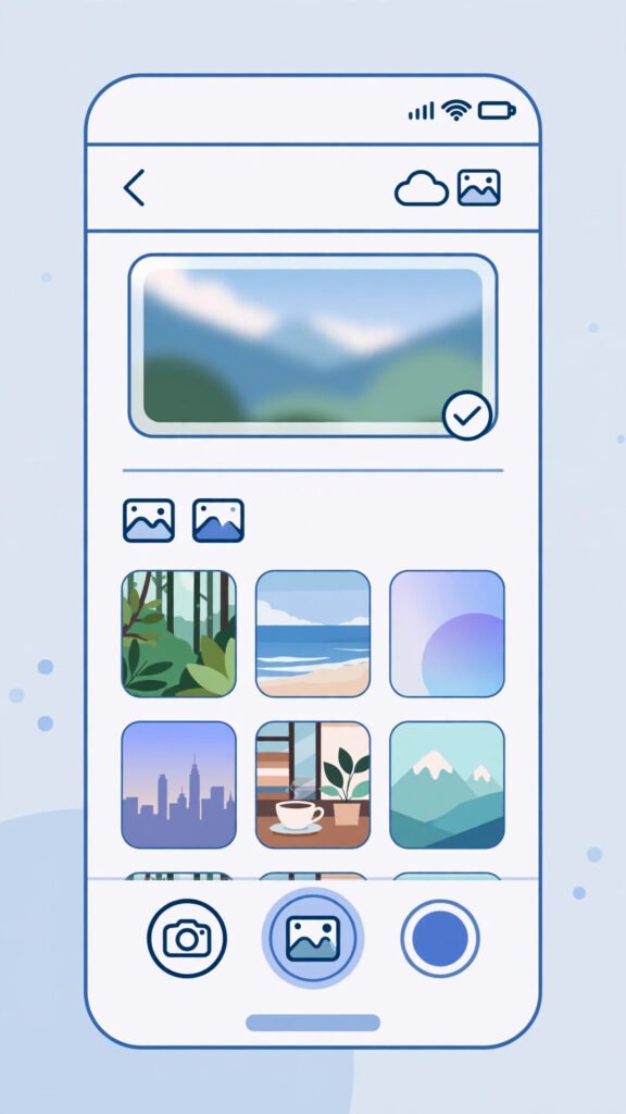 Choosing a photo as WhatsApp chat wallpaper