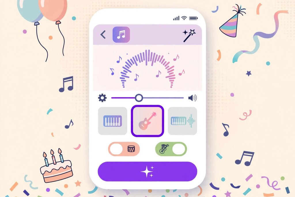 Creating a personalized birthday song online
