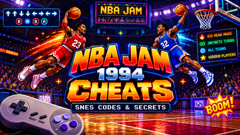 NBA Jam SNES cheats