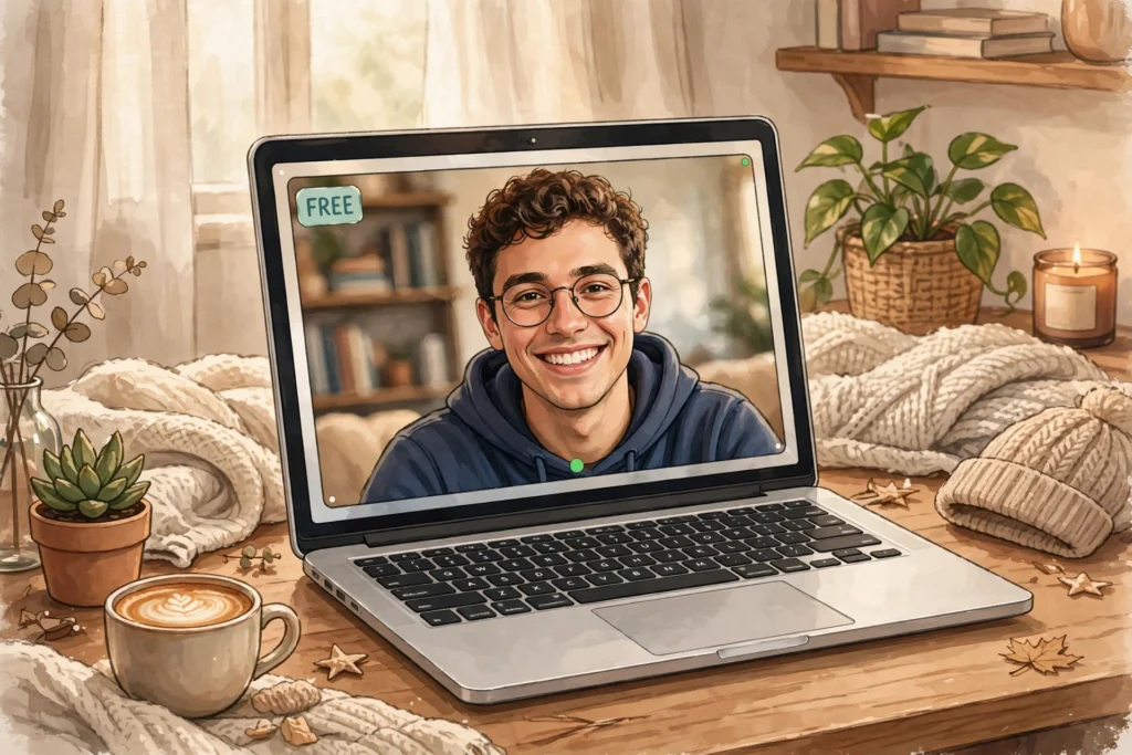 Free video call on laptop