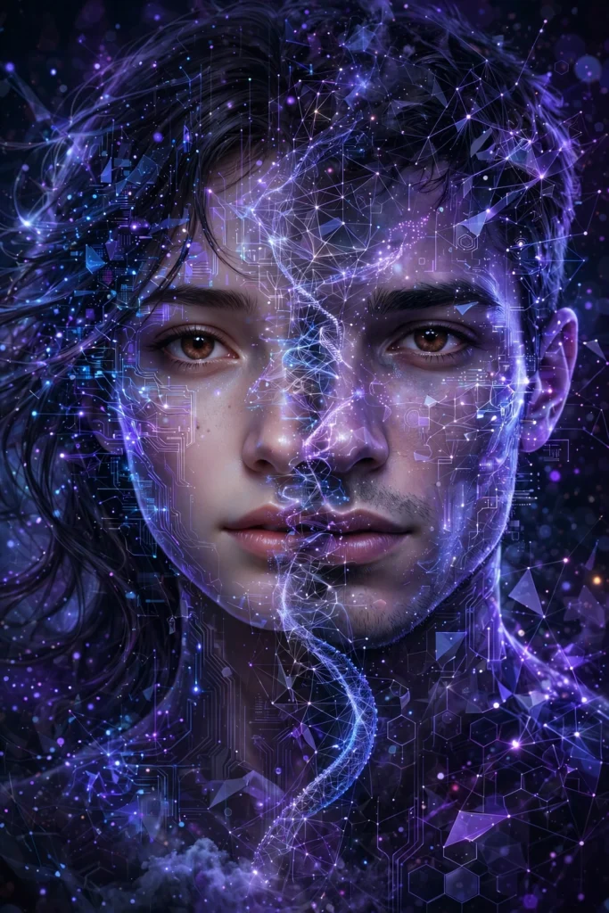AI face swap effect