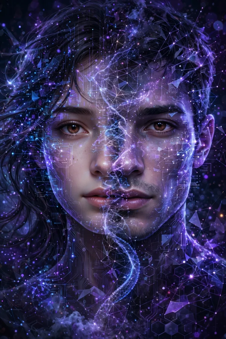 AI face swap effect