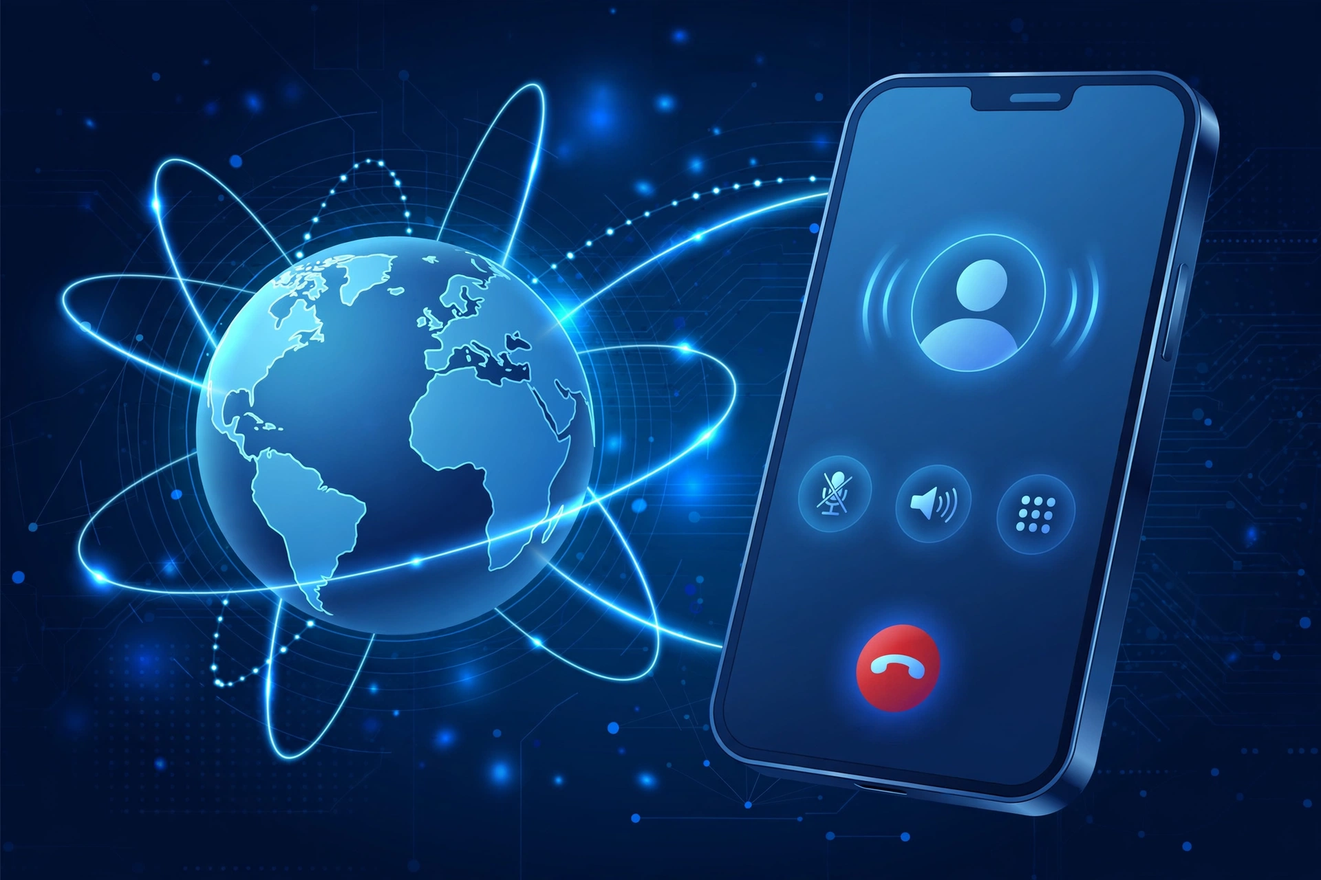 Free unlimited call concept